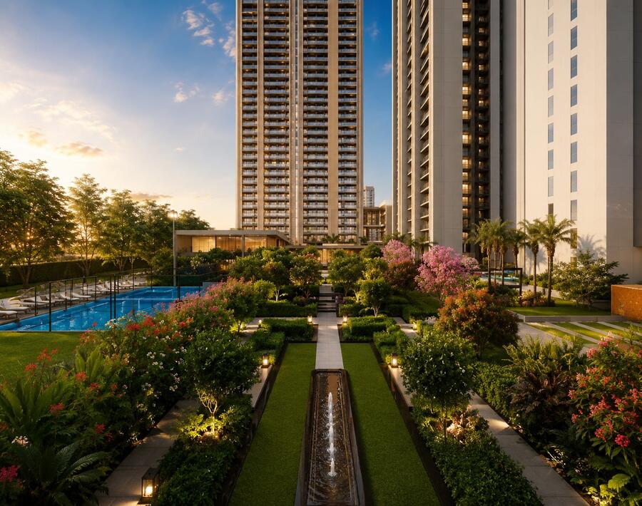 Landscaped gardens